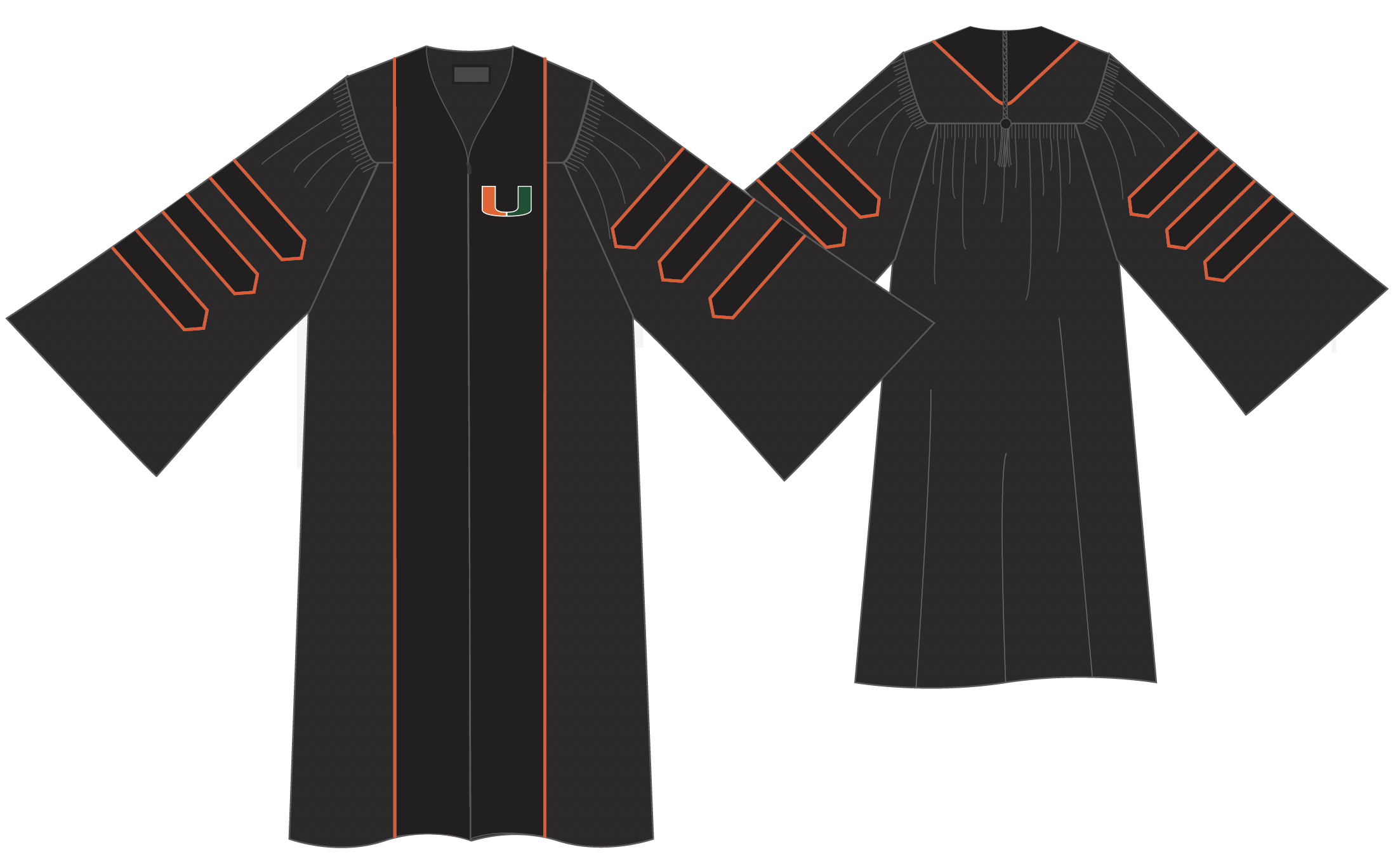 photo of black Andover doctoral gown